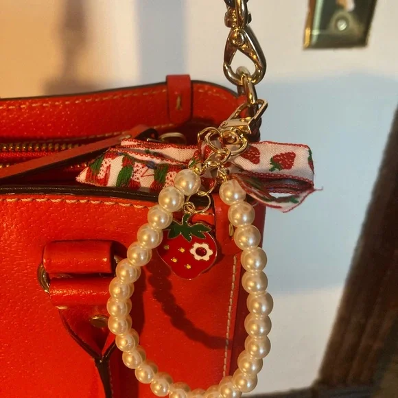 Kate Spade Red Satchel Crossbody with Structured Design - Picture 13 of 16